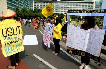 BEM UI Tolak Reklamasi Teluk Jakarta