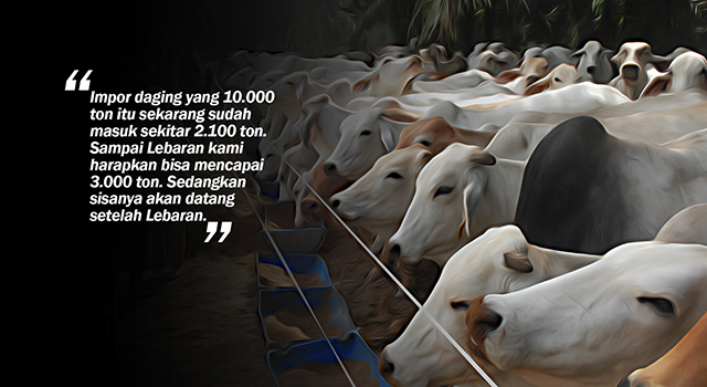 Bulog Impor 3.000 Ton Daging Sapi Australia. (ilustrasi/aktual.com)