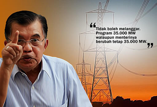 JK: Arcandra Tidak Boleh Melanggar, Proyek Listrik Harus Capai 35.000 MW Wakil Presiden Republik Indonesia, Jusuf Kalla. (ilustrasi/aktual.com)