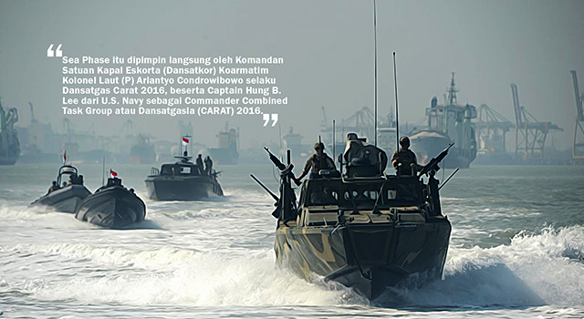 Latihan Bersama (Latma) Cooperation Afloat Readiness and Training (CARAT) 2016 di Laut Jawa. (ilustrasi/aktual.com)