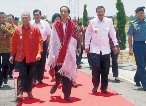 Presiden Jokowi saat Karnaval Kemerdekaan Pesona Danau Toba (istimewa)