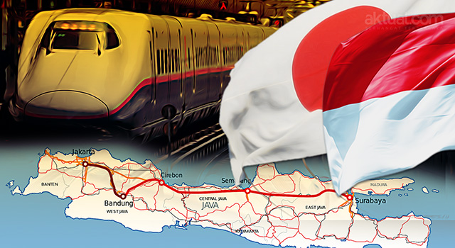 Pemerintah beri proyek kereta semi cepat Jakarta-Surabaya kepada Jepang. (ilustrasi/aktual.com)