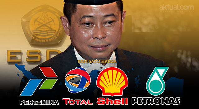 Menteri ESDM Berlakukan BBM Satu Harga Untuk Total, Shell Dan Petronas. (ilustrasi/aktual.com)