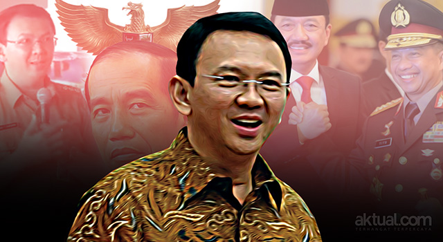 Lima Indikator Pemenangan Ahok: Dari Istana, Polri Hingga BIN. (ilustrasi/aktual.com)