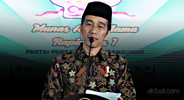 Presiden Joko Widodo membuka Musyawarah Nasional Alim Ulama dan Rapimnas I Partai Persatuan Pembangunan Tahun 2016. (ilustrasi/aktual.com)