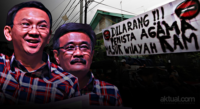 Kampanye Ahok-Djarot Ditolak Warga. (ilustrasi/aktual.com)