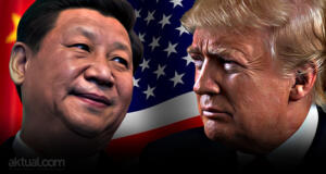 Presiden China Xi Jinping - Presiden AS Donald Trump. (ilustrasi/aktual.com)