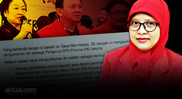 Nita Hertuty, mengundurkan diri dari jabatannya sebagai Wakil Ketua Bidang Kebudayaan Dewan Pimpinan Daerah PDI Perjuangan DKI Jakarta. (ilustrasi/aktual.com)