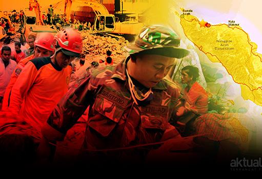 Gempa Susulan Terjadi Hingga 35 Kali Gempa berkekuatan 6,4 skala richter mengguncang Aceh. (ilustrasi/aktual.com - foto/antara)