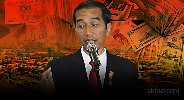 Presiden Joko Widodo - Wacana pemindahan acuan mata uang (kurs) dari Dollar ke Yuan. (ilustrasi/aktual.com)