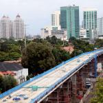 PT MRT Jakarta akan melakukan percepatan pembangunan pada tahun 2017 dengan target 37 persen peningkatan konstruksi, sehingga akan berdampak kemacetan di sejumlah titik. AKTUAL/Munzir