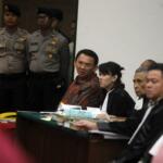 Gubernur Non Aktif Basuki Tjahaja Purnama Menghadiri sidang Lanjutan Kasus Dugaan Penistaan Agama di Auditorium Kementrian Pertanian, Jakarta, Selasa, 31 Januari 2016. Sidang lanjutan yang ke delapan ini diagendakan mendengarkan keterangana saksi salah satunya ketua MUI, Ma'aruf Amin dan anggota KPUD DKI Jakarta Dahlia. Pool/JP/Seto Wardhana