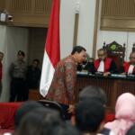 Gubernur Non Aktif Basuki Tjahaja Purnama Menghadiri sidang Lanjutan Kasus Dugaan Penistaan Agama di Auditorium Kementrian Pertanian, Jakarta, Selasa, 31 Januari 2016. Sidang lanjutan yang ke delapan ini diagendakan mendengarkan keterangana saksi salah satunya ketua MUI, Ma'aruf Amin dan anggota KPUD DKI Jakarta Dahlia. Pool/JP/Seto Wardhana