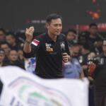 Pasangan calon Gubernur dan Wakil Gubernur DKI Jakarta no urut satu, Agus Harimurti Yudhoyono - Sylviana Murni saat menghadiri kampanye akbar Satukan Jakarta di Lapangan Soemantri Brodjonegoro, Jakarta, Sabtu (11/2). Kampanye akbar ini bertujuan untuk menyatukan tekad, hati, pikiran dan perjuangan untuk Pilgub DKI pada 15 Februari 2017. AKTUAL/Tino Oktaviano