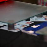 Petugas Bea dan Cukai Bandara Soekarno-Hatta, Cengkareng, mengamankan paket kartu tanda penduduk (KTP) palsu dari Kamboja. Sebanyak 36 KTP palsu itu tidak hanya beralamatkan DKI Jakarta. AKTUAL/Munzir