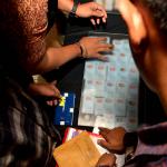 Petugas Bea dan Cukai Bandara Soekarno-Hatta, Cengkareng, mengamankan paket kartu tanda penduduk (KTP) palsu dari Kamboja. Sebanyak 36 KTP palsu itu tidak hanya beralamatkan DKI Jakarta. AKTUAL/Munzir