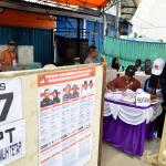 Warga Kampung Akuarium yang tinggal di tenda-tenda darurat memiliki Formulir A5 dan KTP serta KK dapat memberikan hak suara pada Pemilihan Kepala Daerah (Pilkada) DKI Jakarta 2017. AKTUAL/Munzir