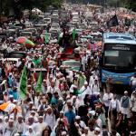 Ratusan ribu umat Islam melakukan aksi long march menuju ke Masjid Istiqal, Jakarta, Sabtu (11/2/2017). Kegiatan aksi 112 ini digelar di Masjid Istiqlal dengan agenda zikir dan tausiyah nasional, Aktual.com/Munzir.