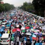 Ratusan ribu umat Islam melakukan aksi long march menuju ke Masjid Istiqal, Jakarta, Sabtu (11/2/2017). Kegiatan aksi 112 ini digelar di Masjid Istiqlal dengan agenda zikir dan tausiyah nasional, Aktual.com/Munzir.