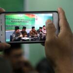 Dalam konferensi persnya MUI menyesalkan atas pernyataan Ahok yang menyudutkan KH Ma'ruf Amin saat menjadi saksi di sidang penistaan Agama. AKTUAL/Munzir