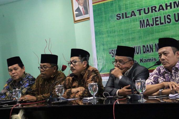 Dalam konferensi persnya MUI menyesalkan atas pernyataan Ahok yang menyudutkan KH Ma'ruf Amin saat menjadi saksi di sidang penistaan Agama. AKTUAL/Munzir