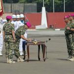 Mayjen TNI Bambang Suswantono resmi menjabat Komandan Korps Marinir, Lulusan akademi Angkatan Laut tahun 1987 itu menggantikan Mayjen TNI Trusono. AKTUAL/Tino Oktaviano