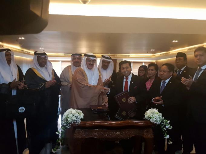 Ketua DPR RI Setya Novanto Terima Kunjungan Parlemen Bahrain