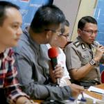 Kepala Bagian Penerangan Umum Polri, Kombes Pol Martinus Sitompul saat diskusi Pilkada di Cikini, Jakarta Pusat, Sabtu (15/4). Diskusi tersebut bertemakan Pilkada Sehat dan Demokratis. AKTUAL/Tino Oktaviano