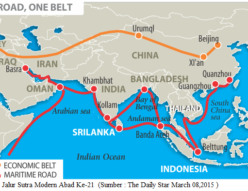 Indonesia-China Sepakat Perkuat Jalur Sutera dan Poros Maritim jalur sutera
