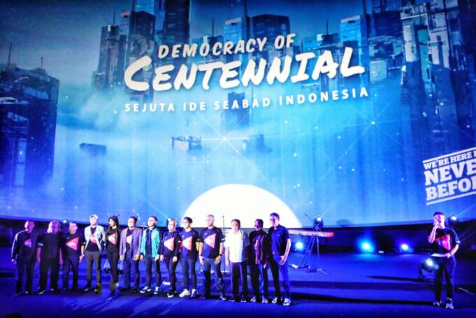 Kolaborasi Telkom Indonesia, Melon dan Right Hand bersama para kreator, aktor, mitra sponsor, media dan sejuta ide dari Generasi Centennial Indonesia akan menghasilkan sebuah Mahakarya yang melukiskan harapan generasi muda akan kemajuan Indonesia di masa yang akan datang.