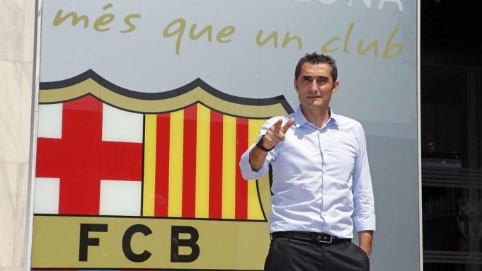 Pelatih Barcelona Ernesto Valverde