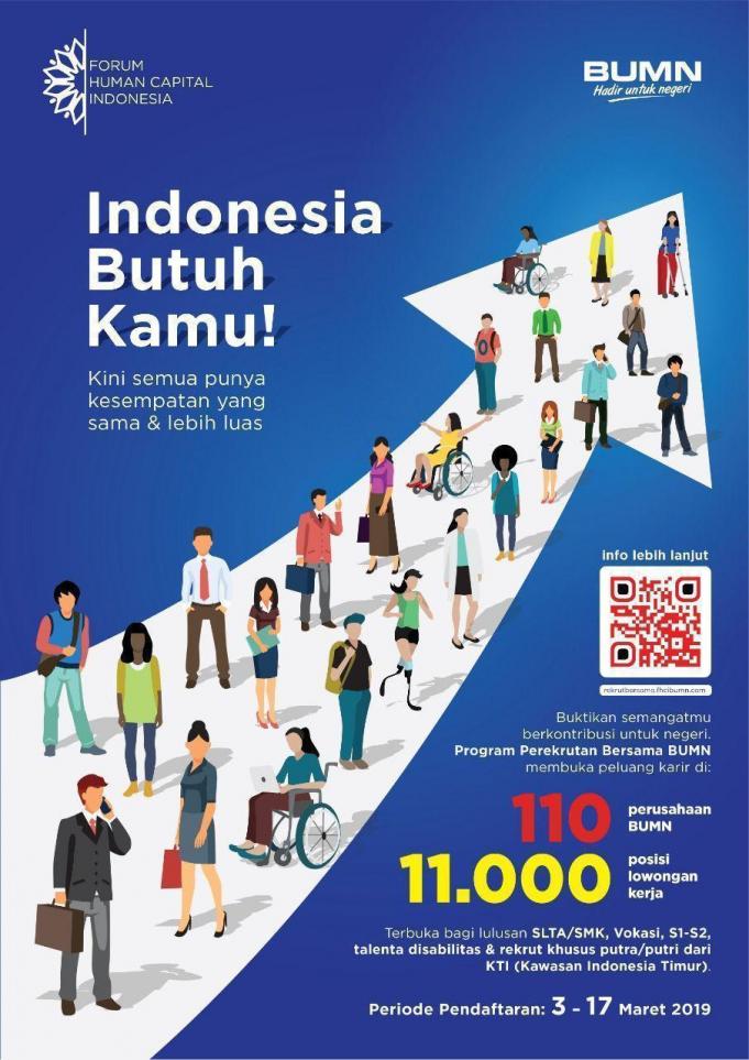 HUT 21 KBUMN, Buka 11.000 Lowongan Kerja