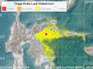 Gempa 6,9 SR Guncang Banggai Kepulauan Sulteng, Peringatan Dini Tsunami