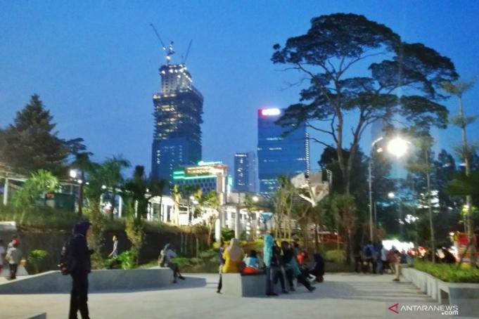 Taman Spot Budaya di kawasan Dukuh Atas, Jakarta Pusat