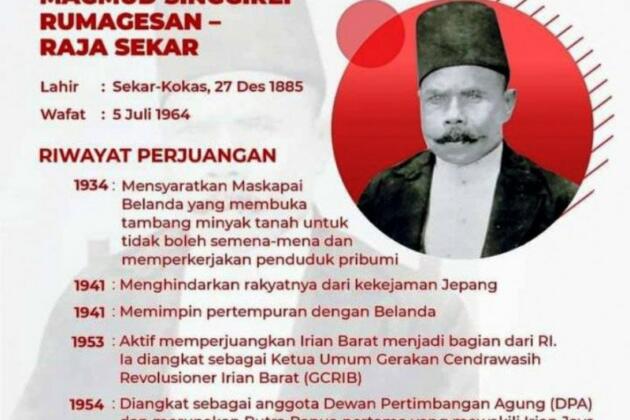 Macmud Singgirei Rumagesan, Pahlawan Nasional Pertama Dari Papua Barat