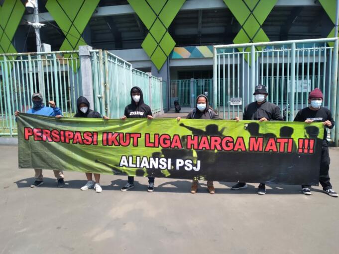 Suporter Persipasi Desak PSSI Agar Klubnya Ikut Liga 3 Tahun Ini. (istimewa)