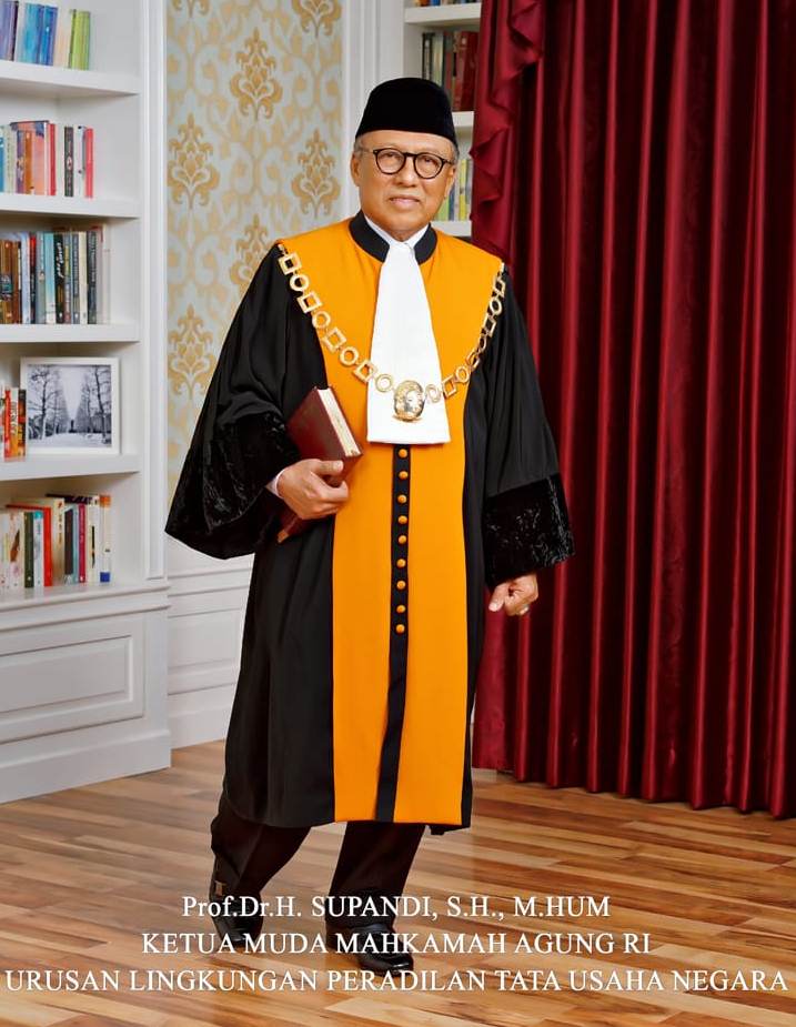 Prof Dr Supandi, SH, M.Hum, Ketua Muda bidang TUN Mahkamah Agung RI, tokoh yang termuat dalam buku "Bocah Kebon Dari Deli"