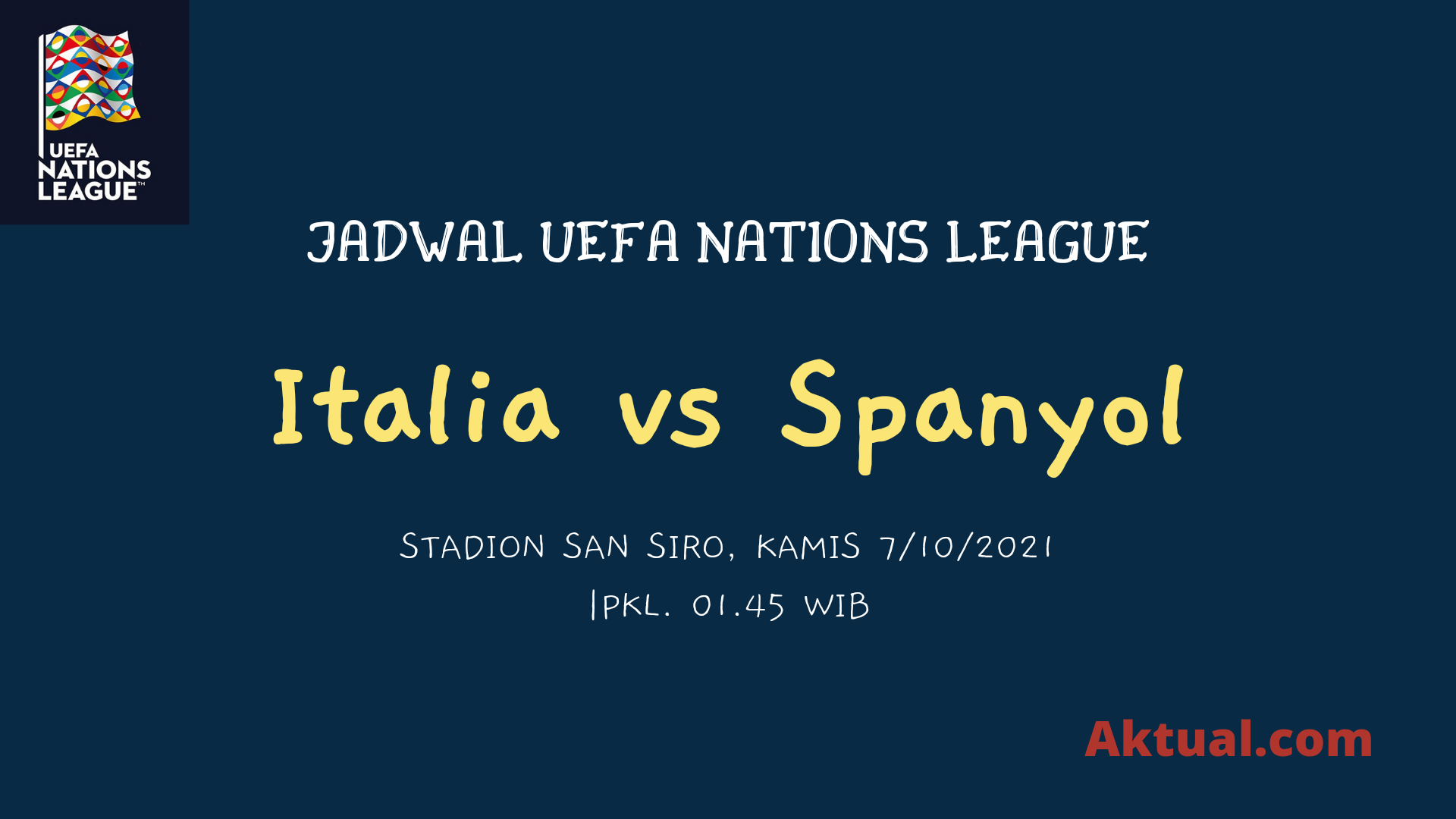 Jadwal Uefa Nations League Italia Vs Spanyol Aktual Com