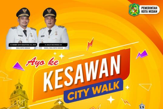 Pemerintah Kota Medan Ajak Masyarakat ke Kesawan City Walk yang mulai akan dibuka kembali pada 19 November 2021