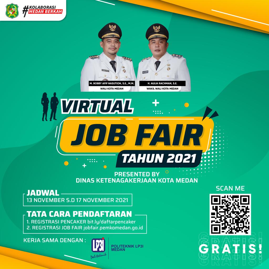 Dinas Ketenagakerjaan Kota Medan Gelar Virtual Job Fair 13-17 November 2021