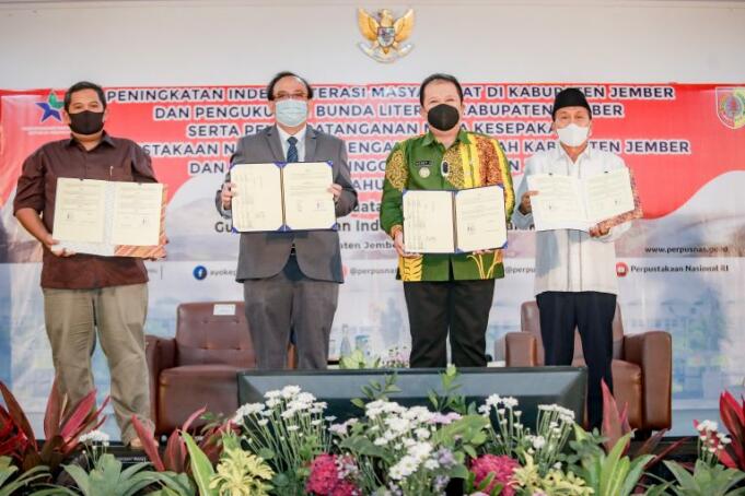 Tingkatkan Minat Literasi Warganya, Pemkab Jember Kolaborasi dengan Perpusnas RI