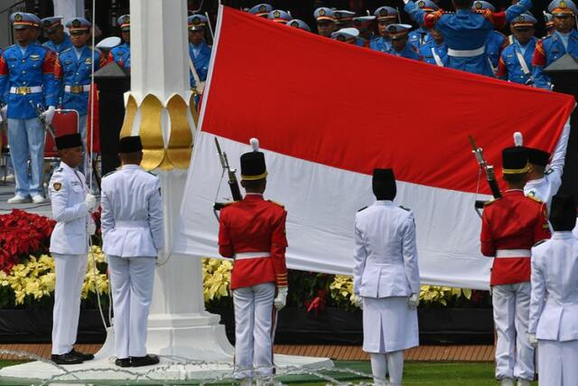 Ilustrasi Upacara Bendera HUT RI di Istana Negera