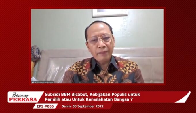 Tangkapan layar-Direktur Eksekutif Indonesian Public Institute Karyono Wibowo seperti dipantau di Jakarta, Senin (5/9/2022).