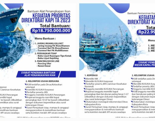 Cara Mendapatkan Bantuan Alat Penangkap Ikan dan Permesinan Kapal Perikanan untuk Nelayan dari KKP