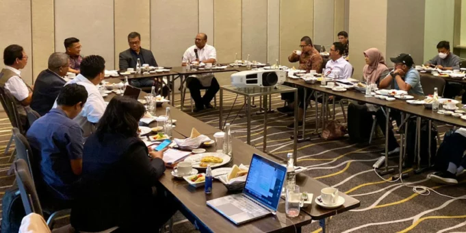 BNPB bersama Badan Perencanaan Pembangunan Nasional (Bappenas) dan Kementerian Dalam Negeri (Kemendagri) membahas penguatan kebencanaan di Jakarta