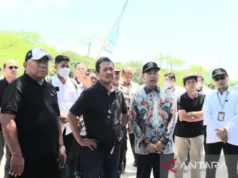 Menteri Kelautan Dan Perikanan (KP), Sakti Wahyu Trenggono saat meninjau PPN Pengambengan. Foto: ANTARA