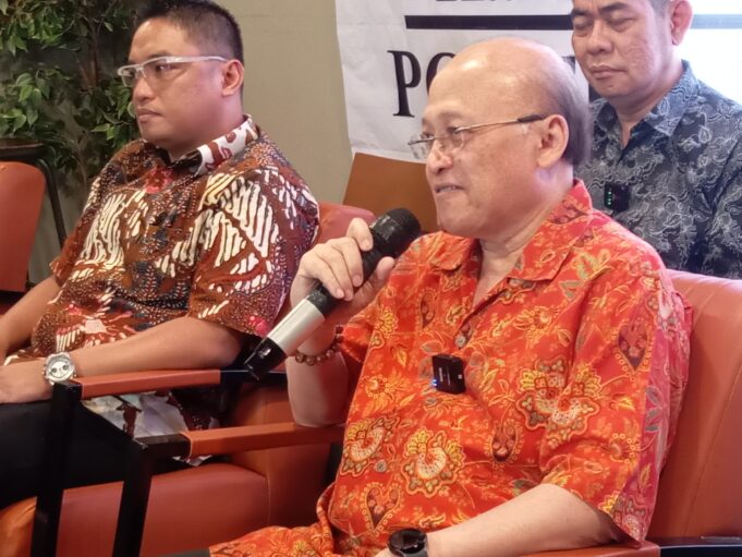 Mario Teguh dalam Konferensi pers di Jakarta Pusat, Sabtu (22/7/2023)