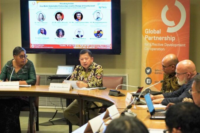 Menteri Suharso Monoarfa Memaparkan Strategi Multilateral Efektif untuk Wujudkan Sustainable Development Goals (SDGs)