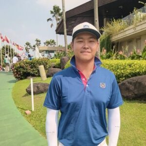 Pegolf Indonesia Jonathan Wijono (ANTARA/RAUF ADIPATI)