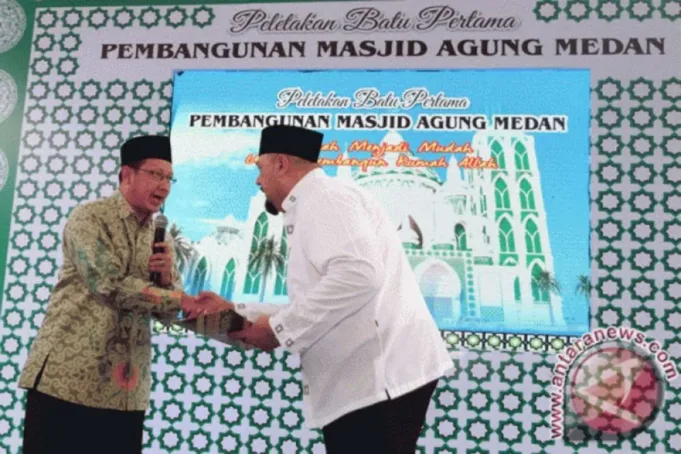 Menara Masjid Agung akan Menjadi Bangunan Tertinggi Pertama di Medan